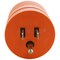 Ac Works Plug Adapter, L5-15R, 5-15P, L5-15P, 5-15P, 0 ft., Orange AD515L515 - alternate 5